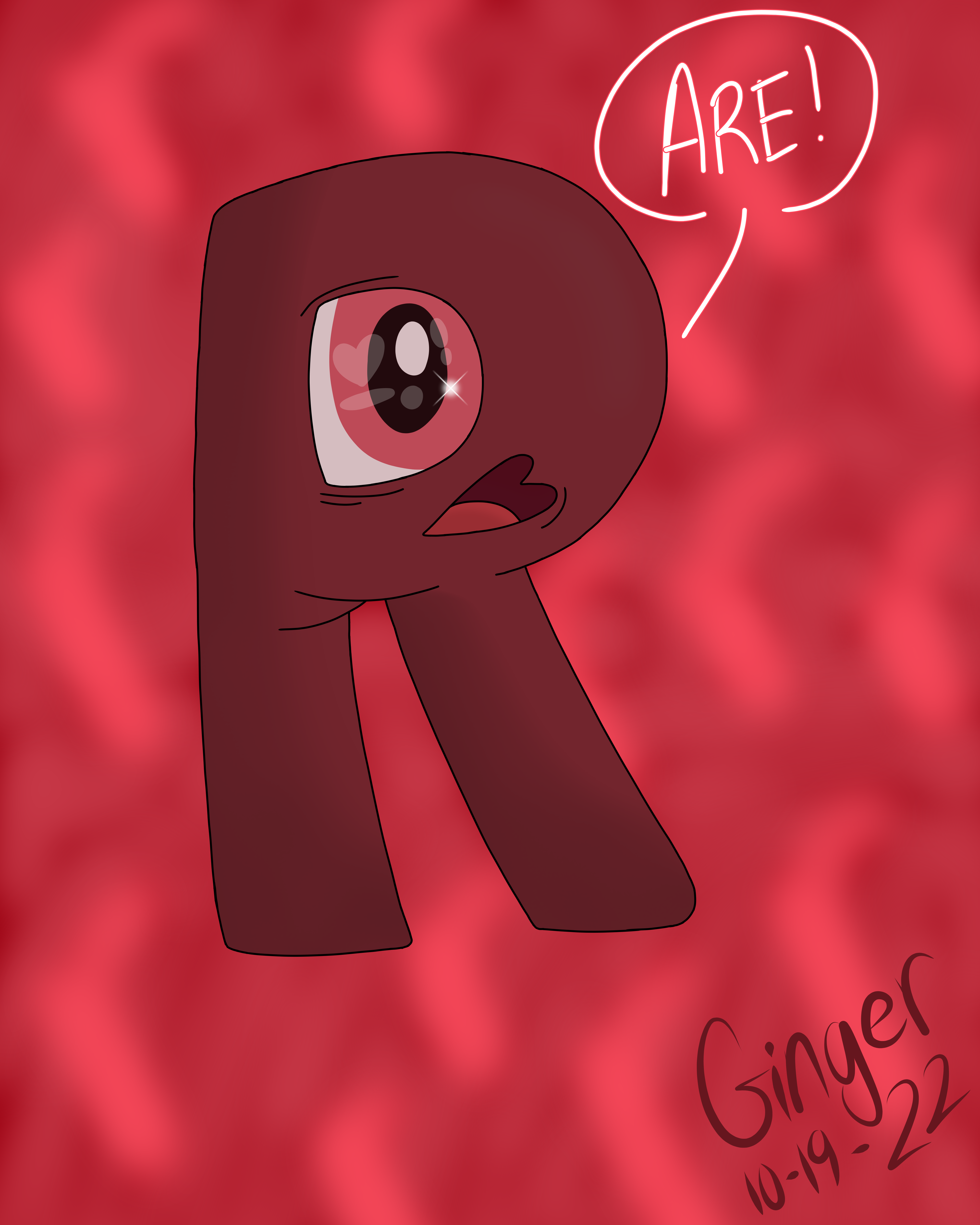 Red In The Alphabet Lore Style by Domix258 on DeviantArt