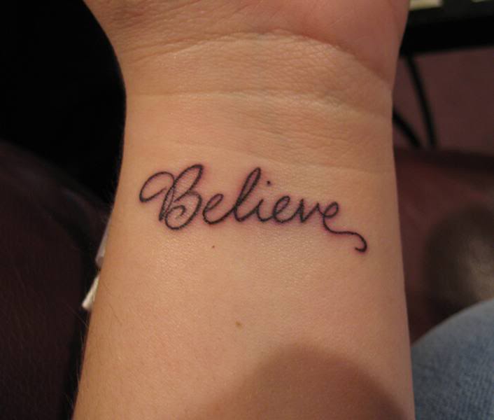 believe tattoo