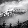 Blizzard on Mt Rundle