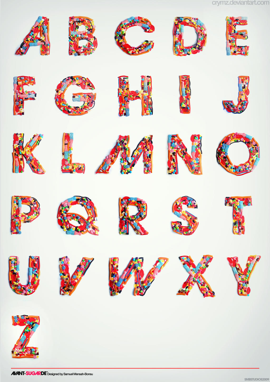 Typography Candy Alphabet