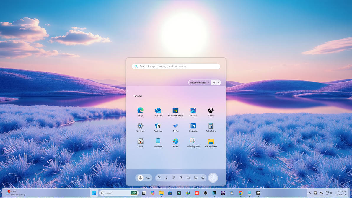 Mid Aero Start Menu - Windhawk by linkvegas12 on DeviantArt