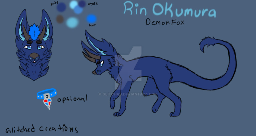 Raspberry Fox Rin Rin Okumura Demon Fox Ref by glitchad on DeviantArt