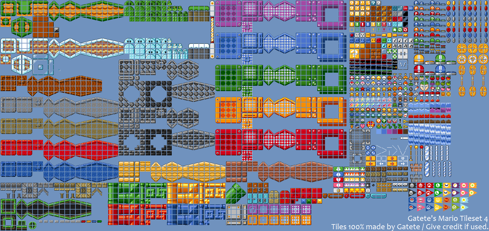 Splatoon Tiles My Fourth Tileset by SpriterDrag on DeviantArt