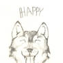 Happy wolf