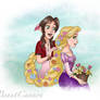 Aerith and Rapunzel