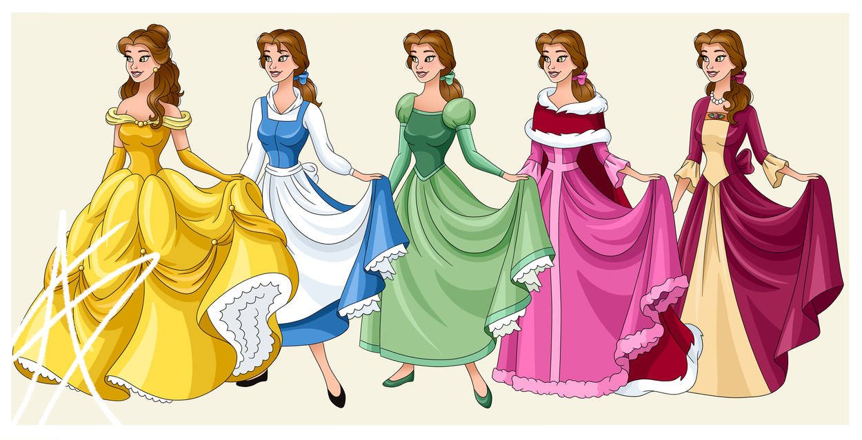 Belle Dresses by BeautCannon on DeviantArt