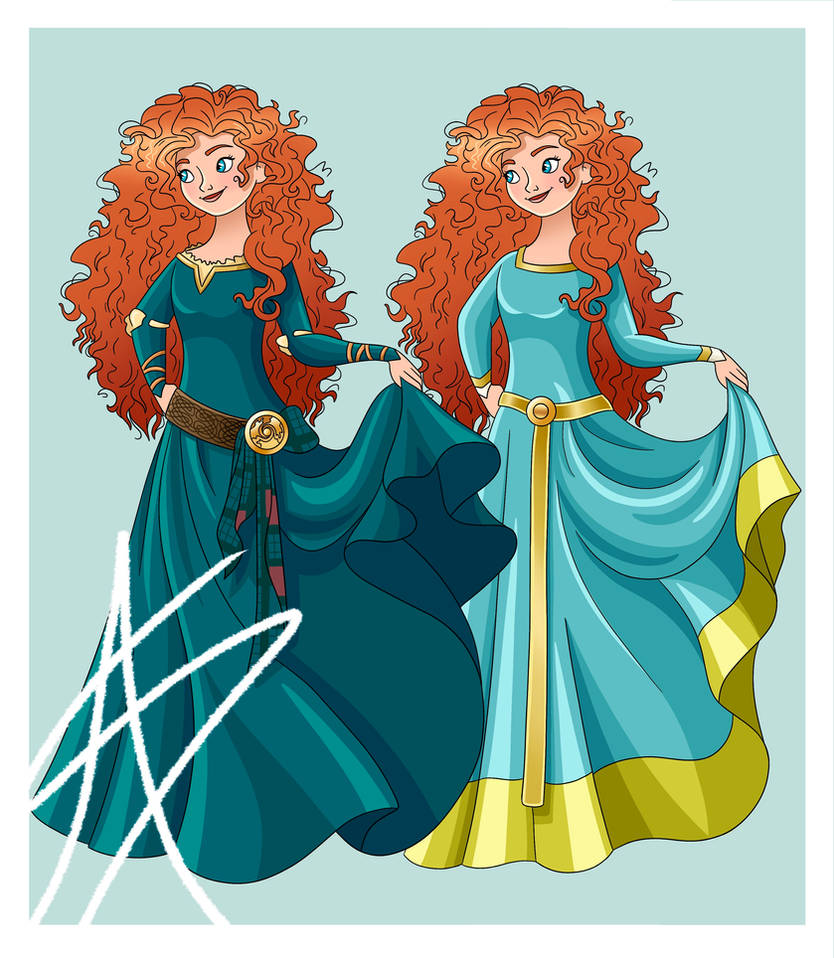 Merida Dresses by BeautCannon on DeviantArt