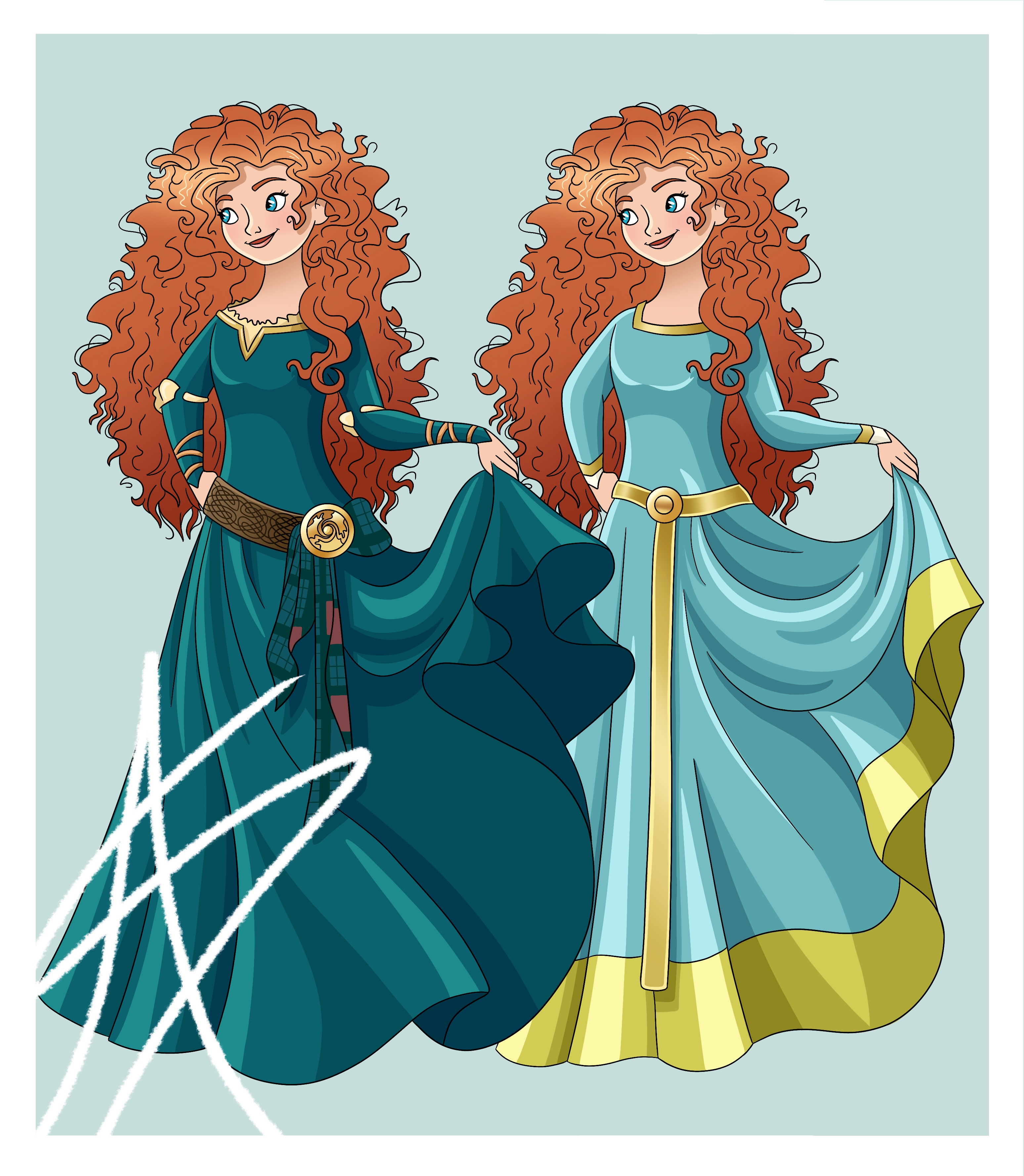 Merida Dresses by BeautCannon on DeviantArt