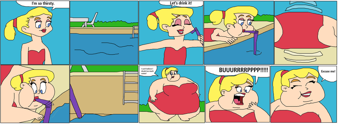 Deviantart Miss Shapely Vector Miss Shapely drinking swimming pool water by ninjaturtles0319 on DeviantArt