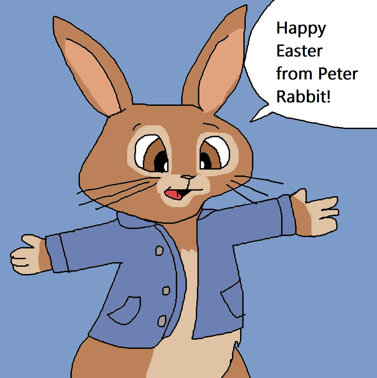 Peter Rabbit Easter Banner Happy Easter from Peter Rabbit by ninjaturtles0319 on DeviantArt