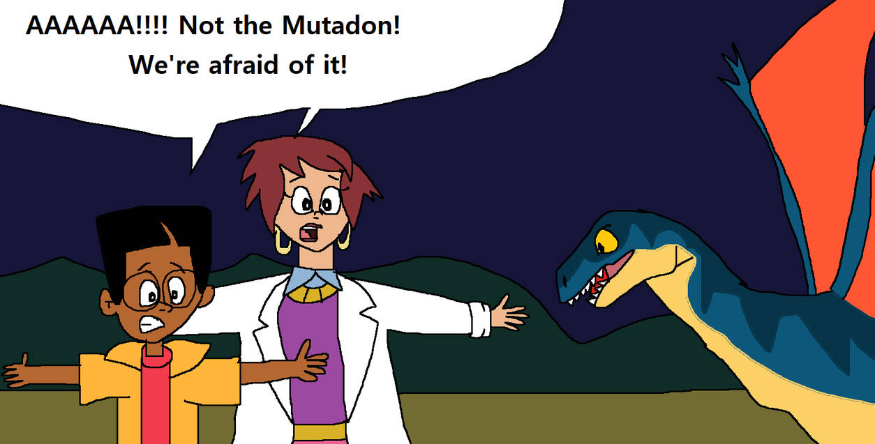 Deviantart Mutadon Dr. Cecilia and Mike afraid of the Mutadon by ninjaturtles0319 on ...