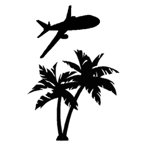 Palm Tree Airlines Clothes Decal