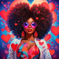 An-african-american-girl-with-hearts-in-her-big-af