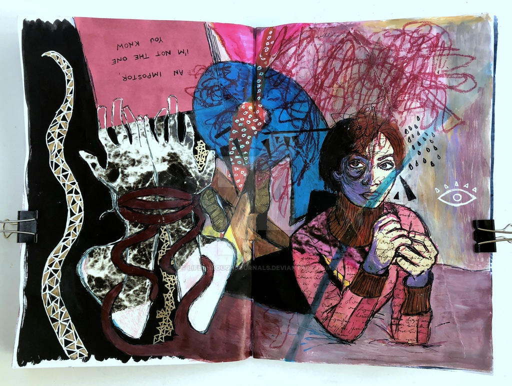 Art journal page, May 2018