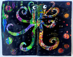 Art journal page, April 2017