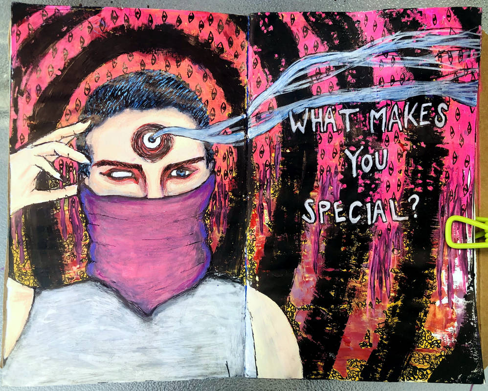 Art journal page, November 2020