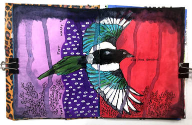 Art journal page, May 2021