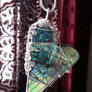 Heart Shaped Abalone Shell Pendant