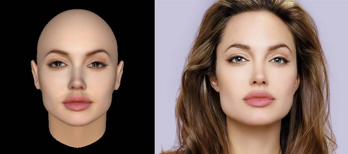 Angelina Jolie 3D Face Model