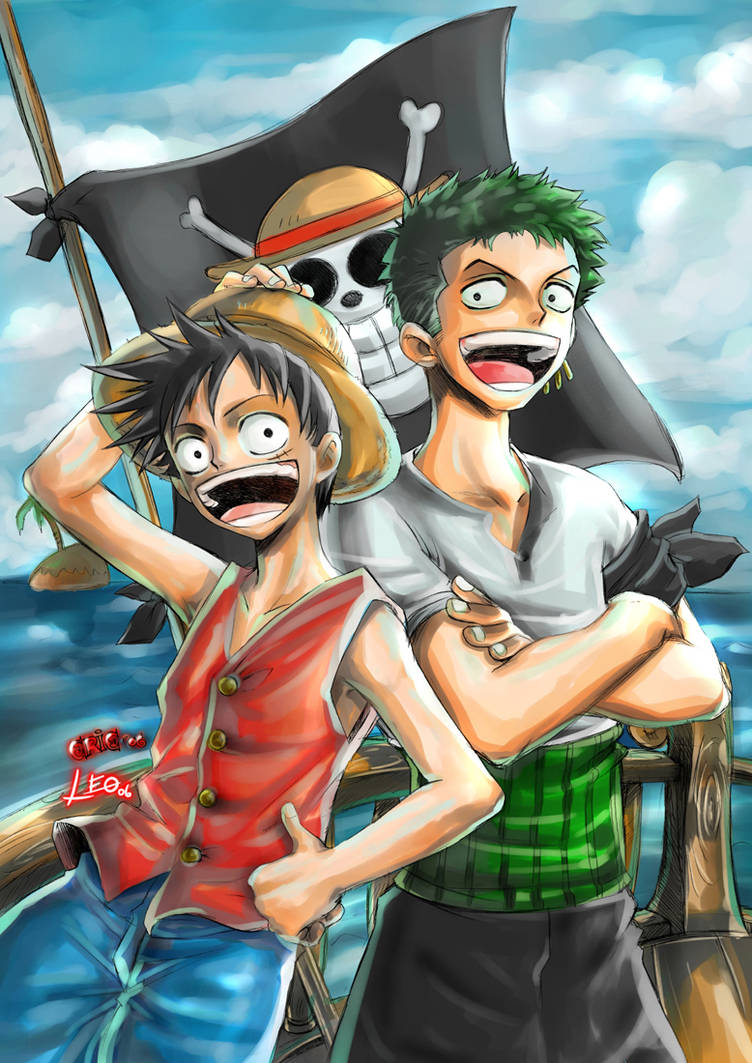 ONE PIECE_Luffy and Zoro by Raftand on DeviantArt