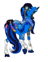 Blue Dragon pony color