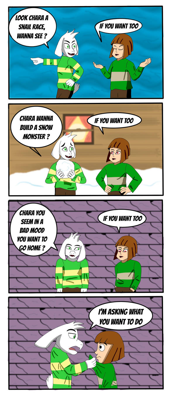 Asriel and Chara by ramav7 on DeviantArt