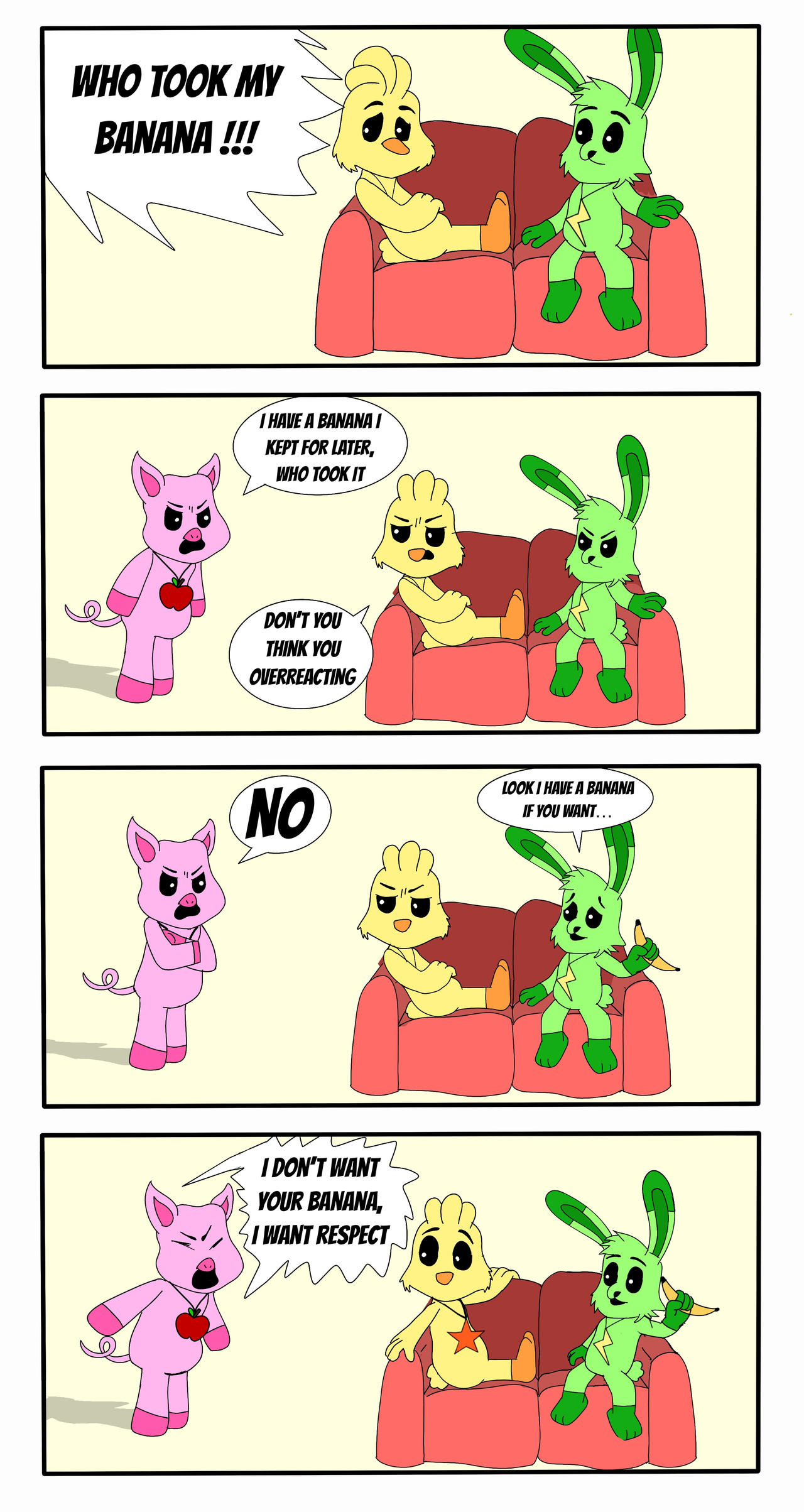 Smiling critters: the banana