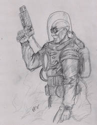 Daily Sketch Challenge Mr. Freeze