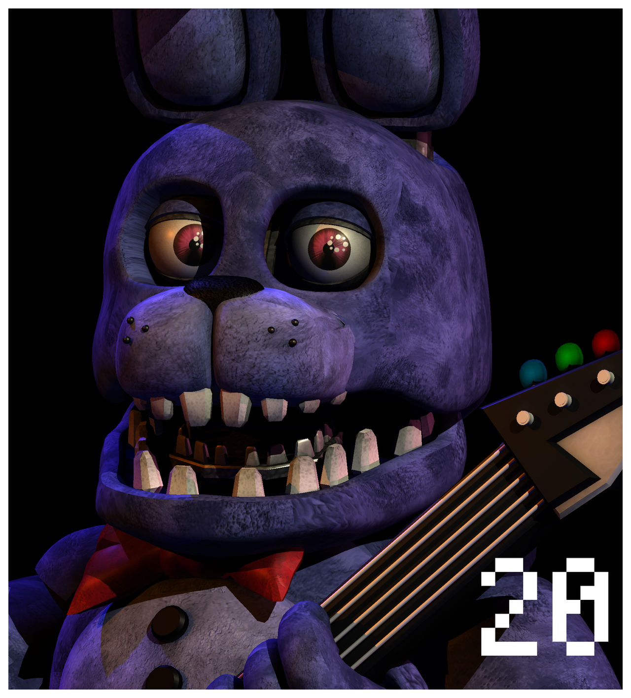 Bonie Back UCN styled renders #5, Custom Unwithered Bonnie by notballoonboy on ...