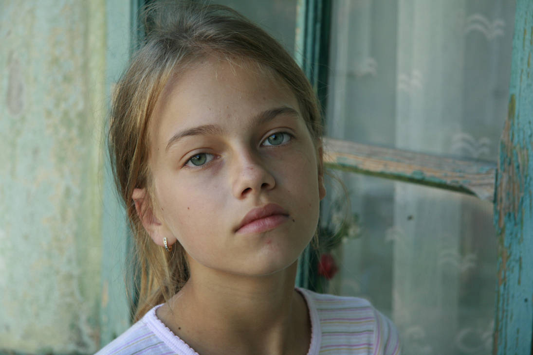 cute girl portrait by little-girl-stock