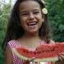 Wattermelon Little Girl Portrait 6