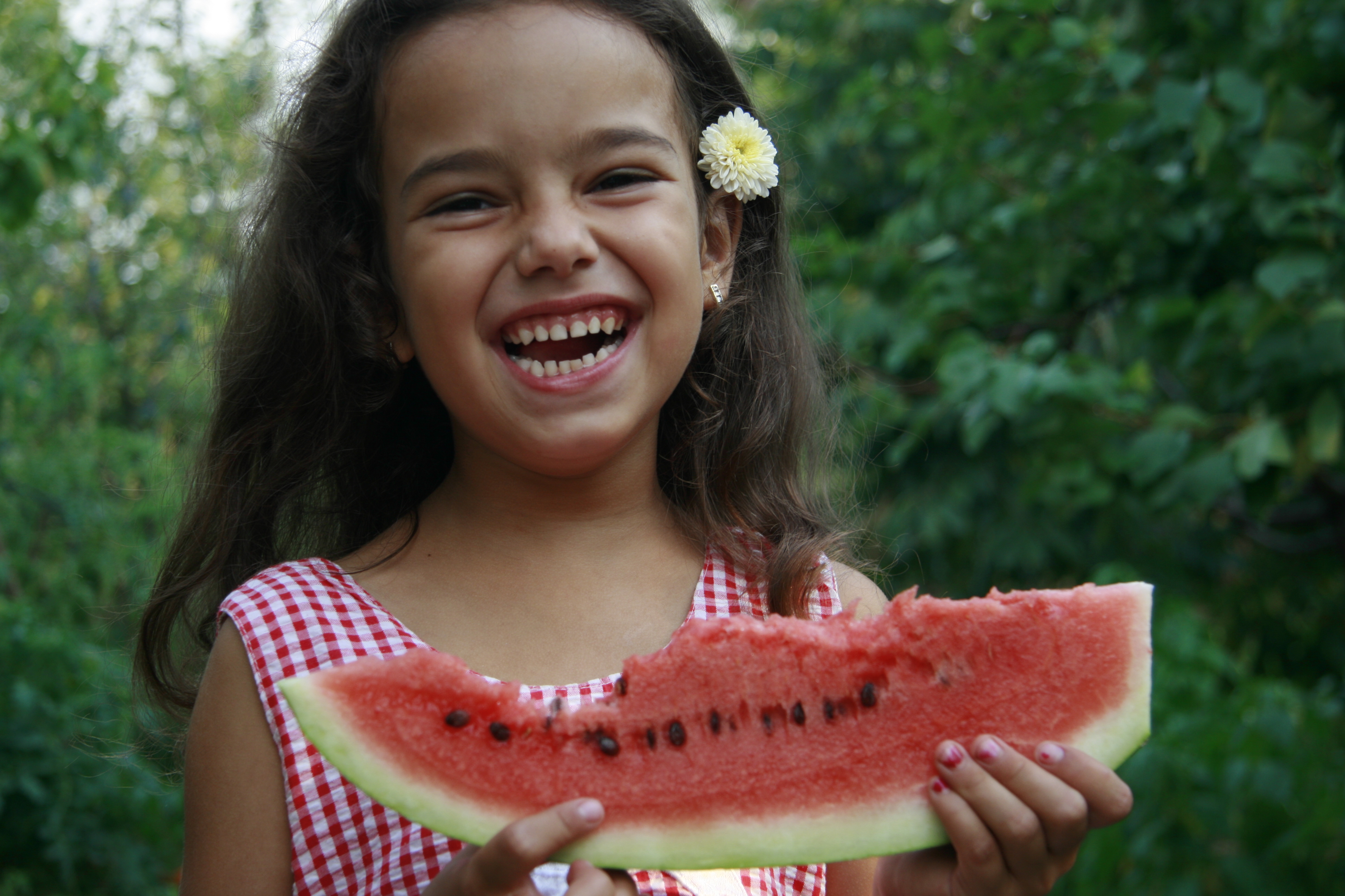 Wattermelon Little Girl Portrait 6