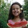 Wattermelon Little Girl Portrait 7