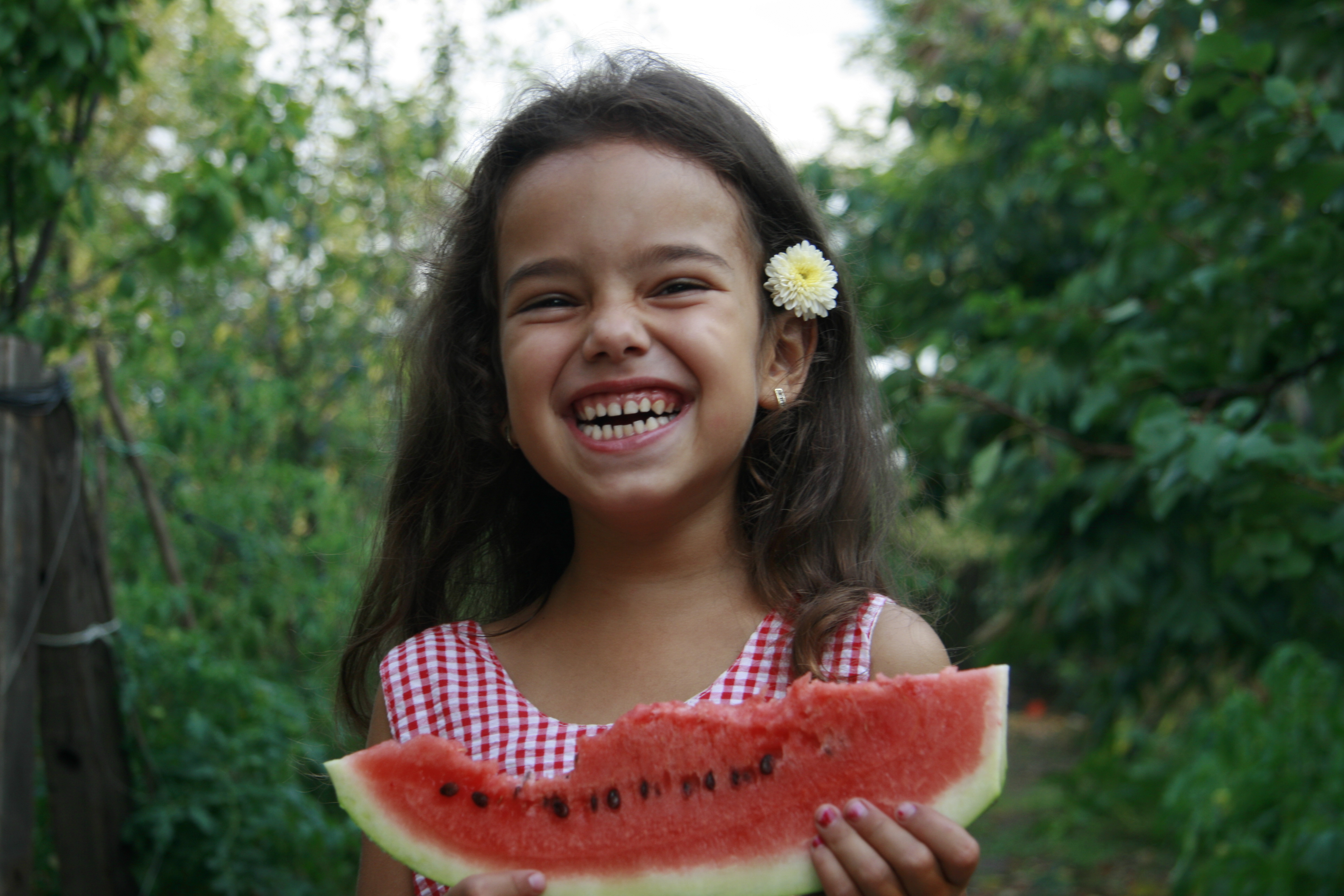 Wattermelon Little Girl Portrait 7