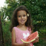 Wattermelon Little Girl Portrait 8