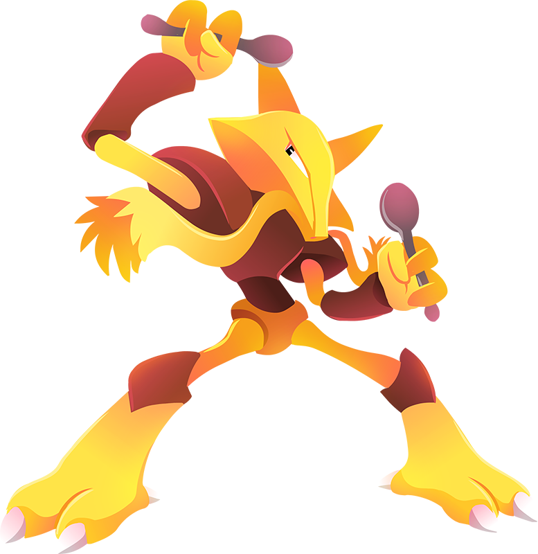 065 Shiny Alakazam (Male) by dakshkohli23 on DeviantArt