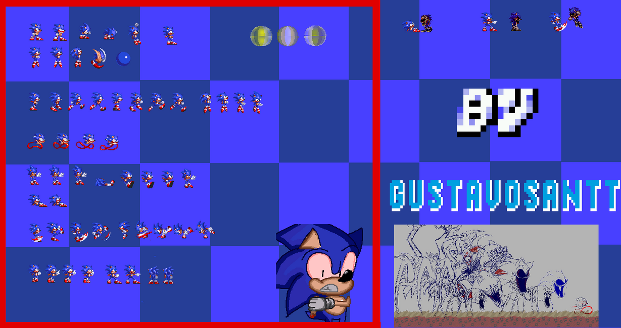 Normal sonic from Sonic.omt concept art V2.5 by Gustavosantti38w82i8 on ...