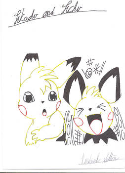 Pichu and Pikachu