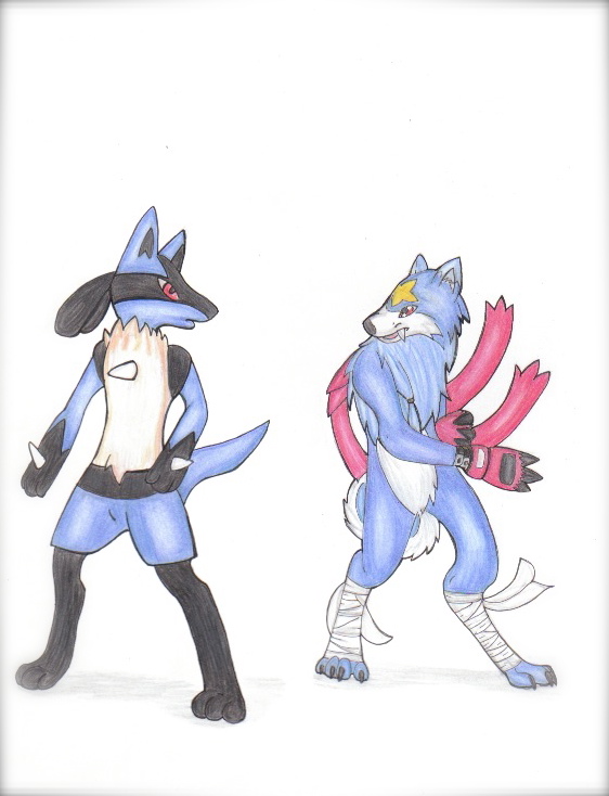 Lucario and GaoGamon