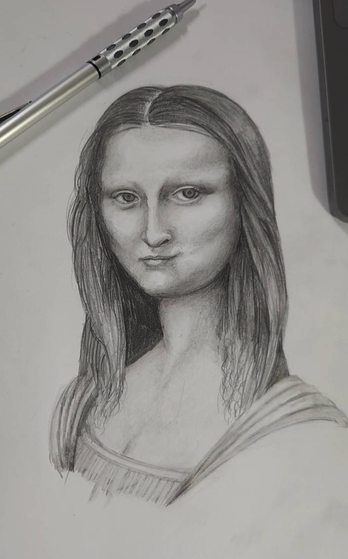 Quick attempt at the Mona Lisa drawing by Dithian on DeviantArt