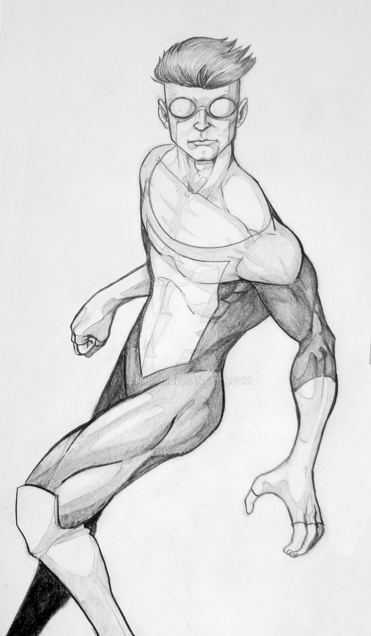 Full Shot Invincible Drawing by Dithian on DeviantArt