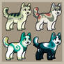 Blue and green puppy adopts (CLOSED)