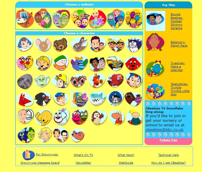 Deviantart Cbs Cbeebies Cbeebies Website November 2004 by michaelphimister251 on DeviantArt