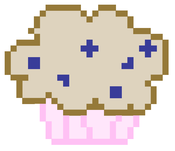Muffin Pixelart by blockbro on DeviantArt