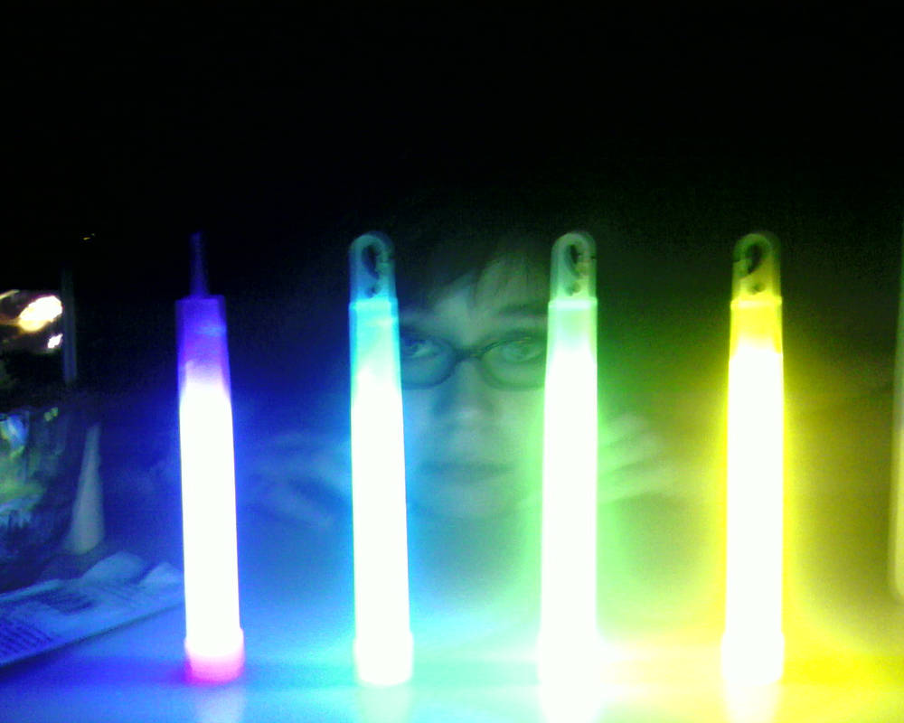 Ali and the glow sticks. by DragonFireAA on DeviantArt
