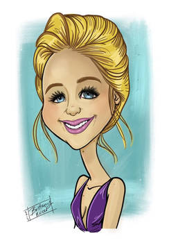 Jennifer Lawrence caricature 