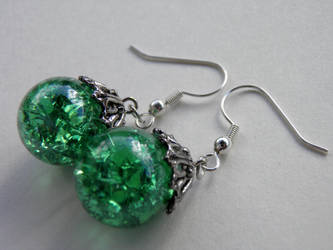 Fried Green Marble Earrings.