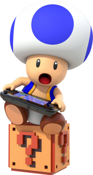 Blue Toad (Super Mario Maker)