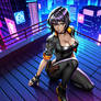 Motoko on rooftop