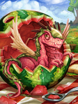 Watermelon Dragon by Lanasy